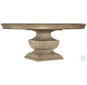 Castella Mid Tone Brown 72" Round Urn Dining Table