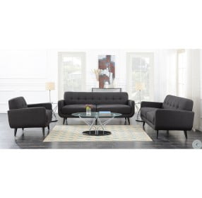 Hailey Charcoal Living Room Set