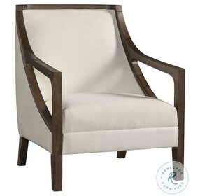Dayna Natural And Brown Frame Accent Chair