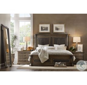 Woodcreek Saddle Brown And Anthracite Black Mansion Bedroom Set