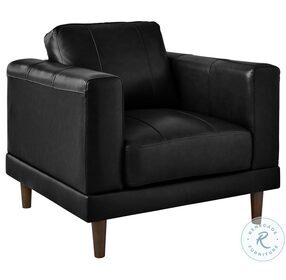 Hanson Fiero Black Leather Chair