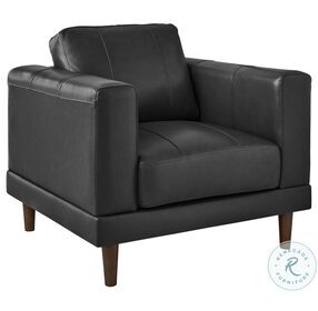 Hanson Fiero Charcoal Leather Chair