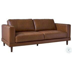 Hanson Fiero Tan Leather Sofa