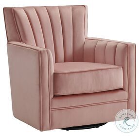 Lawson Blush Velvet Swivel Chair