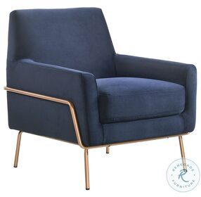 Kent Blue Modern Accent Chair