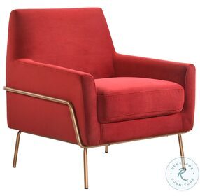 Kent Red Modern Accent Chair