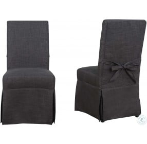 Margo Charcoal Parsons Dining Chair Set Of 2