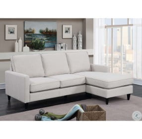 Nori Taupe Reversible Chaise RAF Sectional