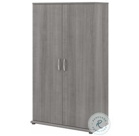 Universal Platinum Gray Tall Storage Cabinet With Door And Shelves