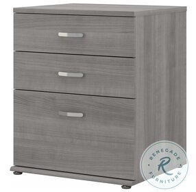 Universal Platinum Gray Floor Storage Cabinet With Drawer