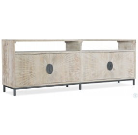 Light Wood Door Entertainment Console Table