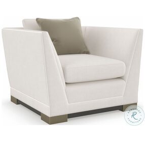 Deep Retreat White Accent Chair
