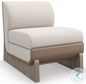 You Sleigh Me Caracole Upholstery Taupe Accent Chair