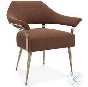 Louisette Caracole Upholstery Rust Accent Chair