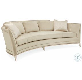 Bend The Rules Sumptuous Buff Curved Sofa