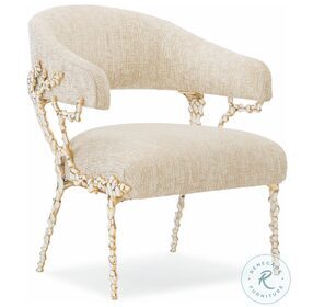Glimmer Of Hope Gold Brush Accent Chair