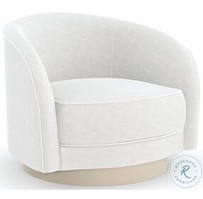 Ahead Of The Curve Matte Pearl Chenille Chair