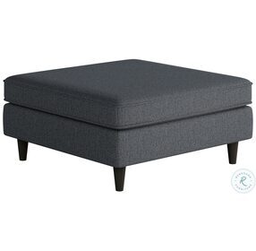 Truth or Dare Navy Blue Square 18" Cocktail Ottoman