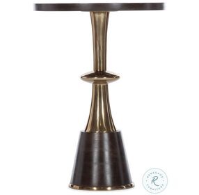 Caroline Dark Brown And Gold Accent Table