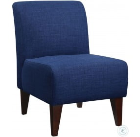 North Blue Slipper Accent Chair