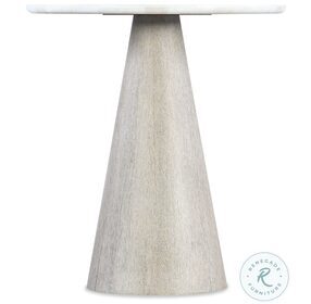 Modern Mood Light Brown And White Round Accent Table