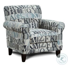 Macarena Cadet Anecdote Blue Accent Chair
