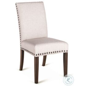 Bristol Off White And Weathered Teak Dining Chair Set Of 2