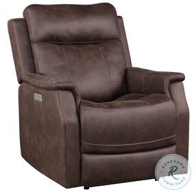 Valencia Walnut Recliner with Power Headrest And Footrest