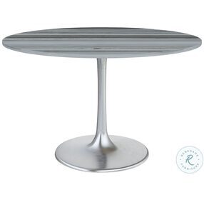 Star City Gray And Silver 48" Dining Table