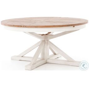 Cintra Limestone White Extendable Dining Table