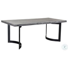 Bent Sandblasted Gray 78" Dining Table