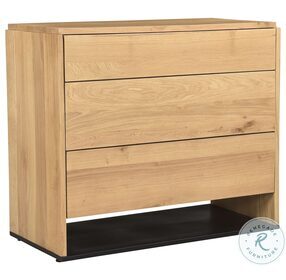 Quinton Natural 3 Drawer Nightstand