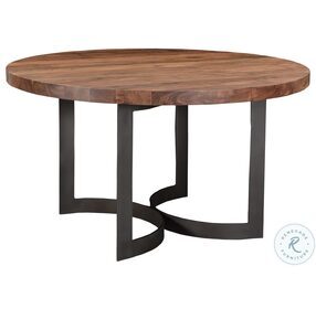 Bent Natural Stain 54" Round Dining Table