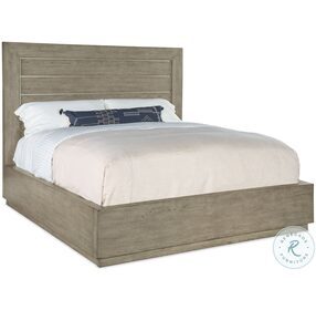 Linville Falls Soft Smoked Gray Mill Ridge King Panel Bed