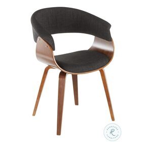 Vintage Mod Charcoal Chair