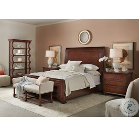 Charleston Maraschino Cherry Sleigh Bedroom set