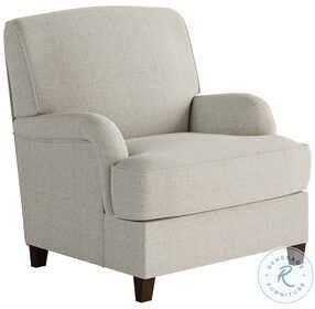 Invitation Linen Light Grey Track Arm Accent Chair