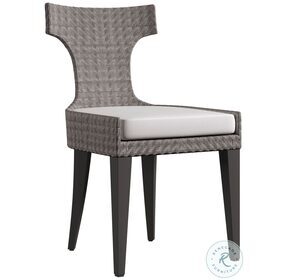 Sarasota Graphite And Pewter Gray Outdoor Side Chair