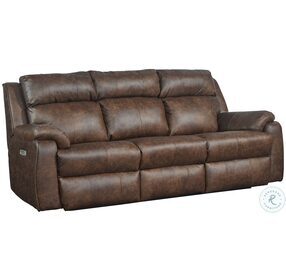 Commander Eastwood Chaps Triple Power Reclining Sofa with Power Headrest