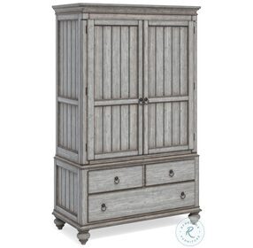 Plymouth Distressed Gray Wash Armoire