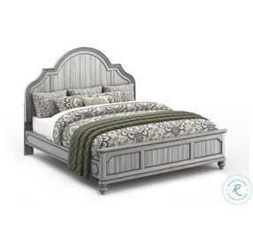 Plymouth Distressed Gray Wash King Panel Bed