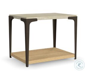 Omni Natural Light And Antique Bronze End Table