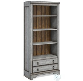 Plymouth Distressed Gray Wash File Bookcase