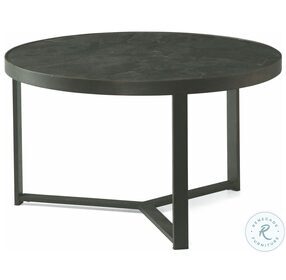 Carmen Medium Brown and Aged Bronze Smal Round Bunching Cocktail Table