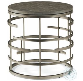 Halo Silver Lamp Table
