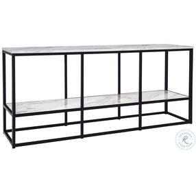 Donnesta Grey And Black 65" TV Stand