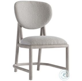 Trianon Gray Upholstered Oval Back Side Chair