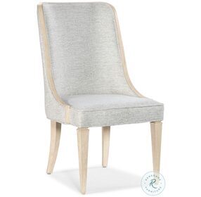 Nouveau Chic Sand Silk Linen Host Chair Set Of 2