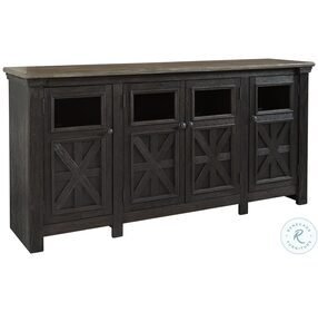 Tyler Creek Black And Gray Extra Large TV Stand