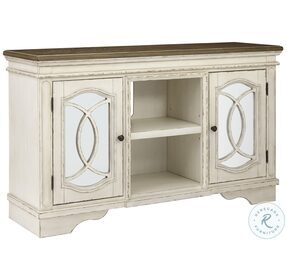 Realyn Chipped White And Distressed 62" TV Stand